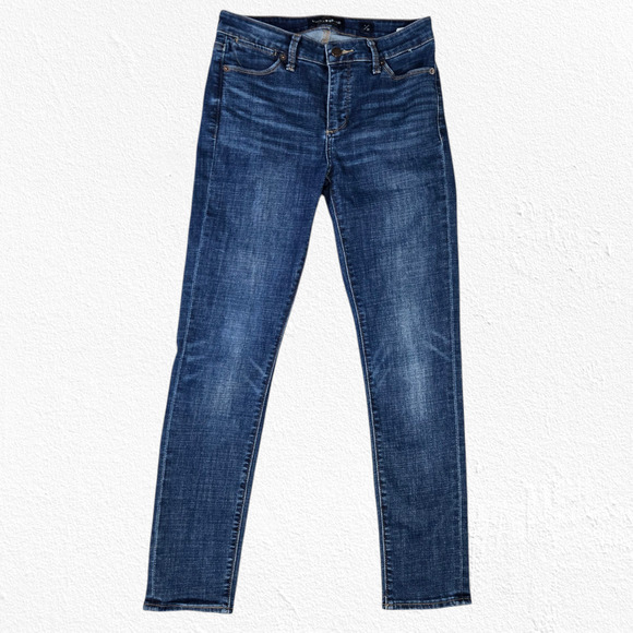 Lucky Brand Dark Wash Mid Rise Slim Hayden Casual Stretchy Skinny Jeans Size 4 - Picture 2 of 10